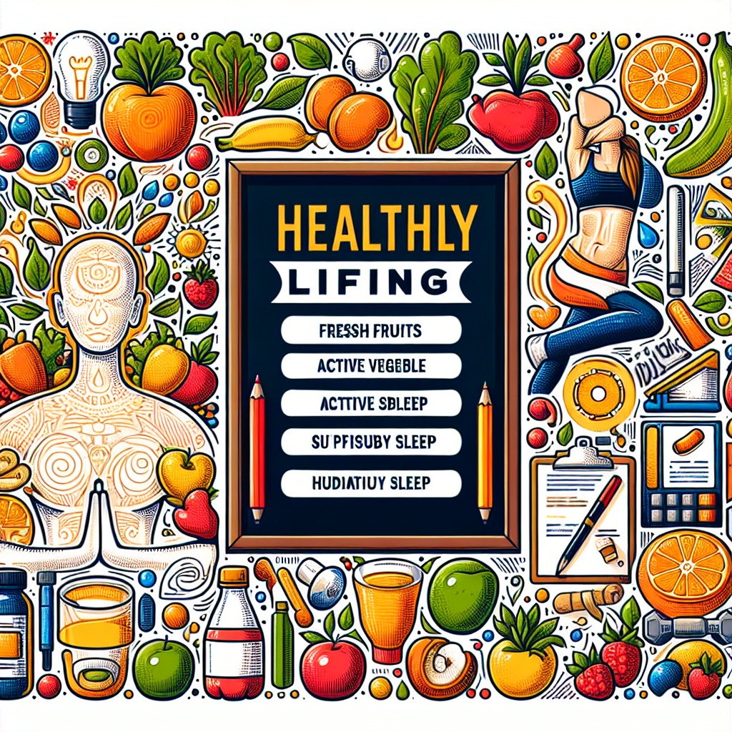 Poster Kreatif Gaya Hidup Sehat yang Mudah Digambar untuk Inspirasi